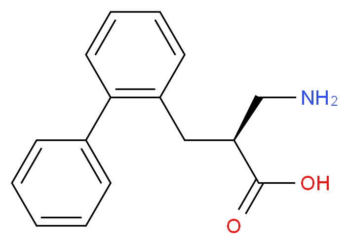(S)-2-AMINOMETHYL-3-BIPHENYL-2-YL-PROPIONIC ACID_Molecular_structure_CAS_)