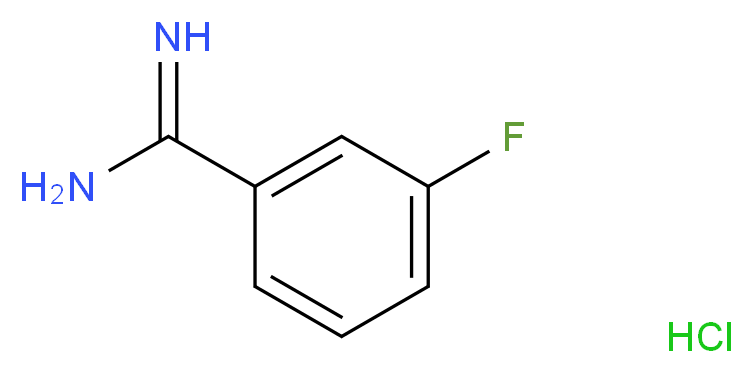 3-Fluoro-benzamidine hydrochloride_Molecular_structure_CAS_75207-72-6)