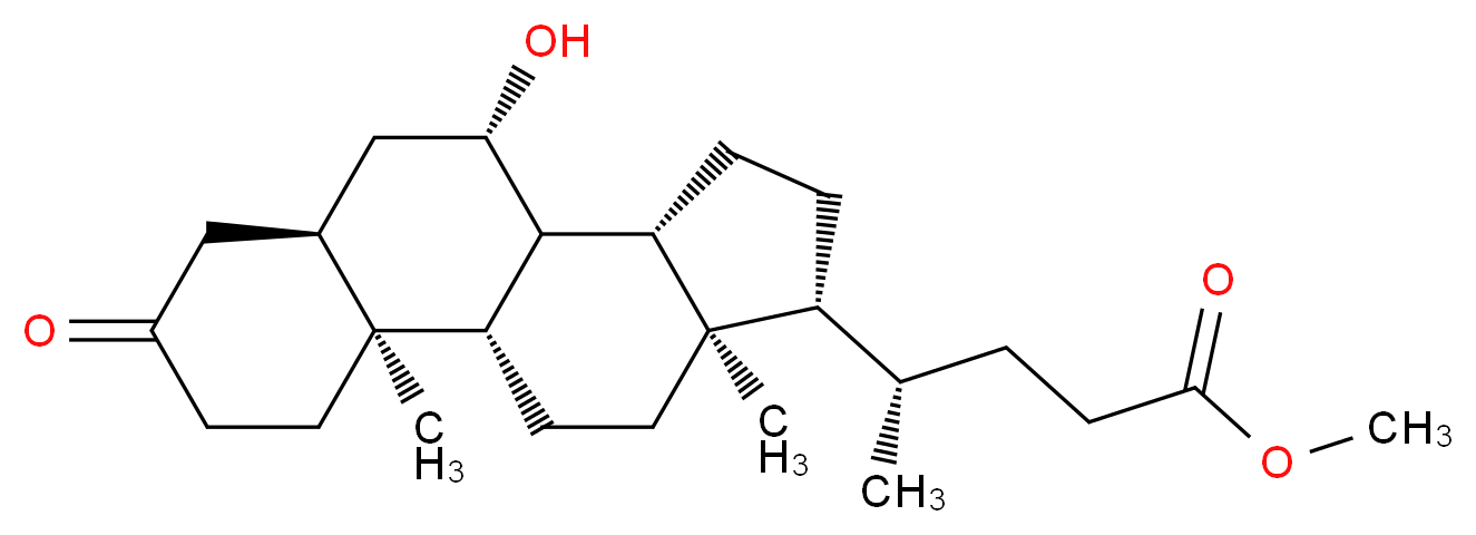 Methyl 7β-Hydroxy-3-ketocholanoate_Molecular_structure_CAS_67371-28-2)