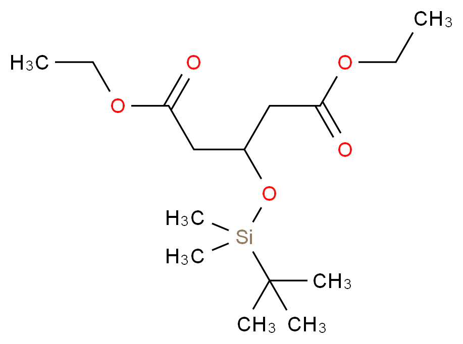 3-[(tert-Butyldimethylsilyl)oxy]pentanedioic Acid Diethyl Ester_Molecular_structure_CAS_91424-39-4)