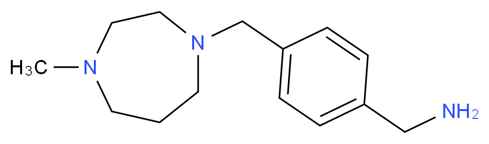 {4-[(4-methyl-1,4-diazepan-1-yl)methyl]phenyl}methanamine_Molecular_structure_CAS_)