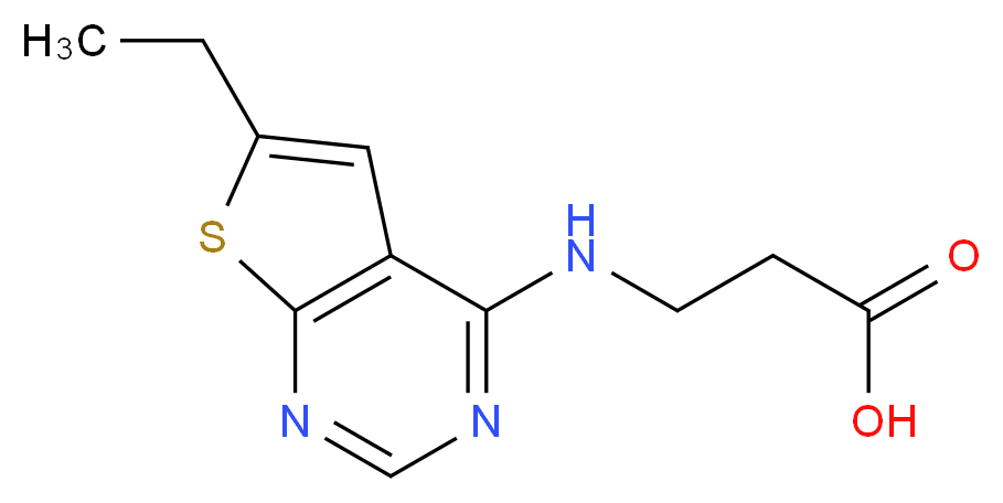 3-({6-ethylthieno[2,3-d]pyrimidin-4-yl}amino)propanoic acid_Molecular_structure_CAS_)