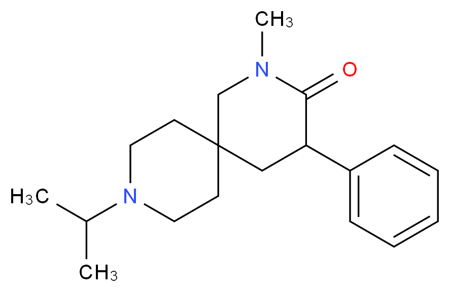 9-isopropyl-2-methyl-4-phenyl-2,9-diazaspiro[5.5]undecan-3-one_Molecular_structure_CAS_)
