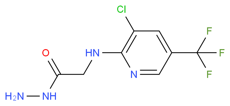 2-{[3-Chloro-5-(trifluoromethyl)-2-pyridinyl]-amino}acetohydrazide_Molecular_structure_CAS_)