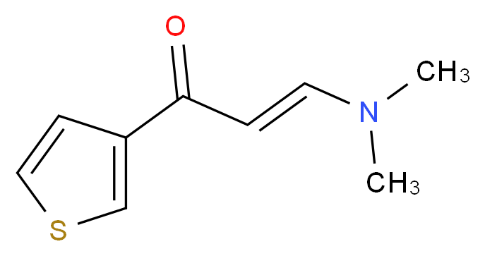 (2E)-3-(Dimethylamino)-1-(3-thienyl)prop-2-en-1-one_Molecular_structure_CAS_)