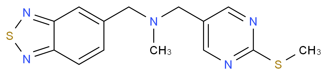(2,1,3-benzothiadiazol-5-ylmethyl)methyl{[2-(methylthio)pyrimidin-5-yl]methyl}amine_Molecular_structure_CAS_)