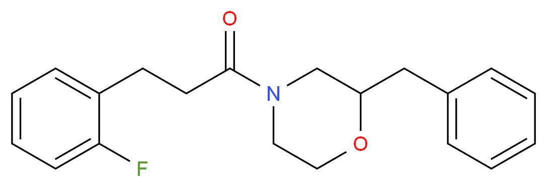 2-benzyl-4-[3-(2-fluorophenyl)propanoyl]morpholine_Molecular_structure_CAS_)