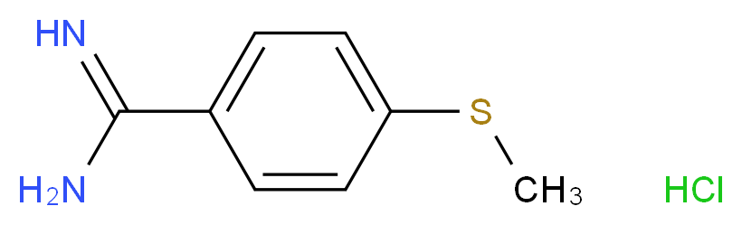 4-(methylsulfanyl)benzene-1-carboximidamide hydrochloride_Molecular_structure_CAS_)