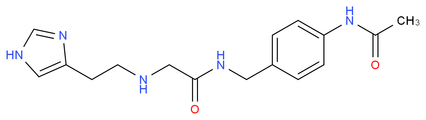 N-[4-(acetylamino)benzyl]-2-{[2-(1H-imidazol-4-yl)ethyl]amino}acetamide_Molecular_structure_CAS_)