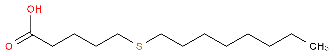 5-(Octylthio)pentanoic acid_Molecular_structure_CAS_)