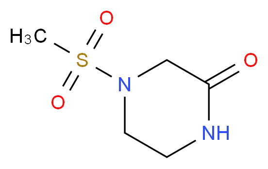 4-methanesulfonylpiperazin-2-one_Molecular_structure_CAS_)