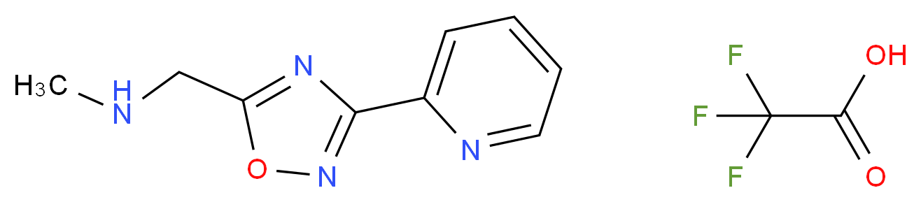 N-Methyl-1-(3-pyridin-2-yl-1,2,4-oxadiazol-5-yl)methanamine trifluoroacetate_Molecular_structure_CAS_)