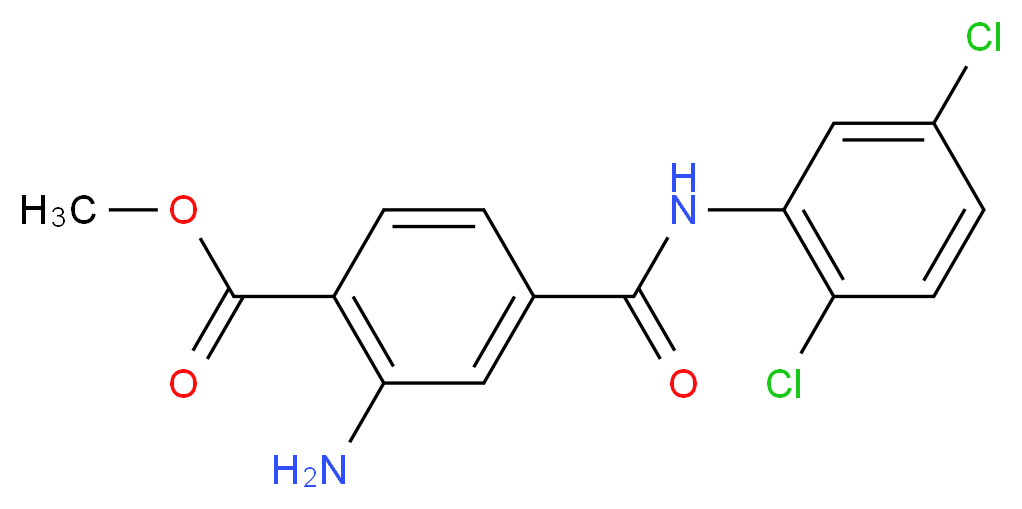 Methyl 2-amino-4-((2,5-dichlorophenyl)carbamoyl)benzoate_Molecular_structure_CAS_59673-82-4)