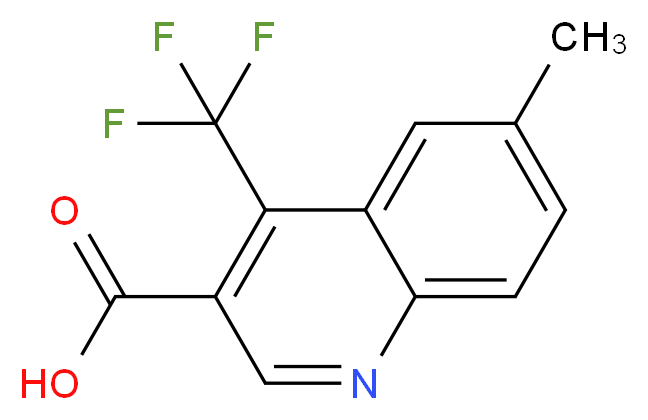 6-methyl-4-(trifluoromethyl)quinoline-3-carboxylic acid_Molecular_structure_CAS_)