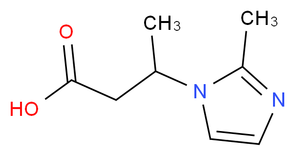 3-(2-Methyl-1H-imidazol-1-yl)butanoic acid_Molecular_structure_CAS_)