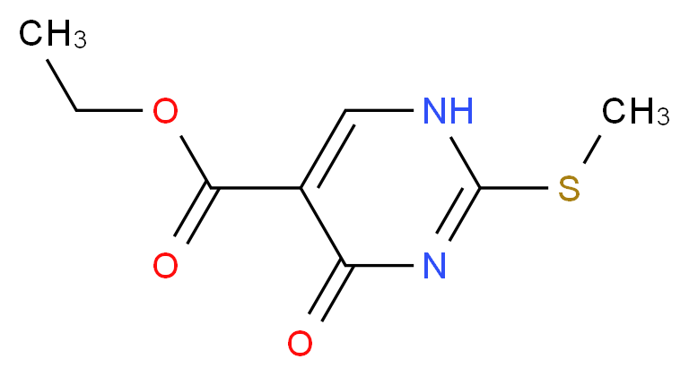 Ethyl 1,4-dihydro-2-(Methylthio)-4-oxo-5-pyriMidinecarboxylate_Molecular_structure_CAS_53554-29-3)
