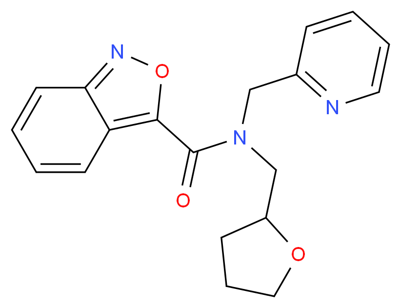 N-(pyridin-2-ylmethyl)-N-(tetrahydrofuran-2-ylmethyl)-2,1-benzisoxazole-3-carboxamide_Molecular_structure_CAS_)