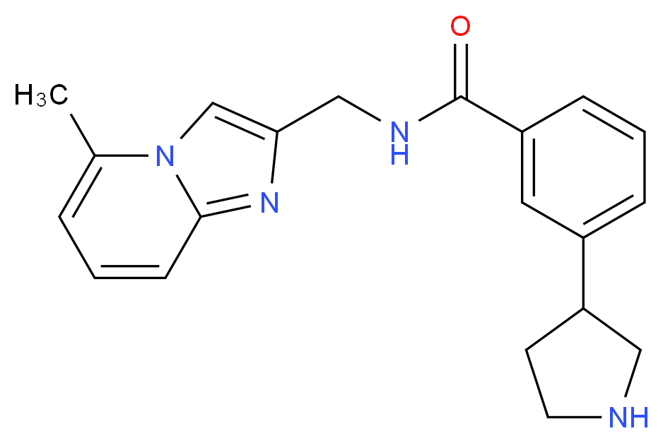 N-[(5-methylimidazo[1,2-a]pyridin-2-yl)methyl]-3-(3-pyrrolidinyl)benzamide_Molecular_structure_CAS_)
