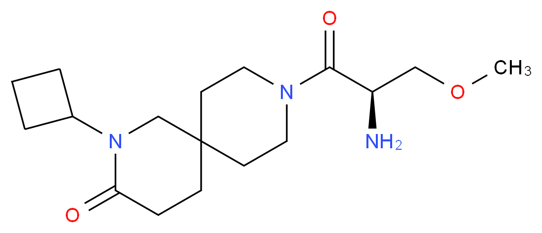 2-cyclobutyl-9-(O-methyl-D-seryl)-2,9-diazaspiro[5.5]undecan-3-one_Molecular_structure_CAS_)