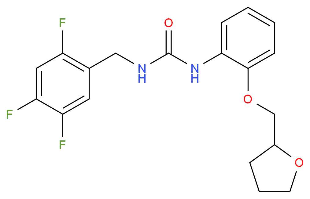 N-[2-(tetrahydrofuran-2-ylmethoxy)phenyl]-N'-(2,4,5-trifluorobenzyl)urea_Molecular_structure_CAS_)