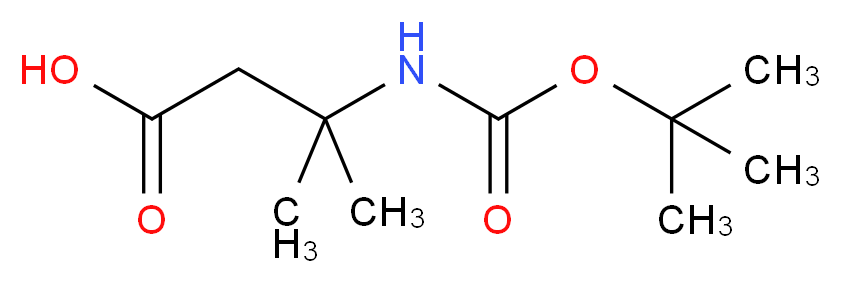 3-{[(tert-butoxy)carbonyl]amino}-3-methylbutanoic acid_Molecular_structure_CAS_)