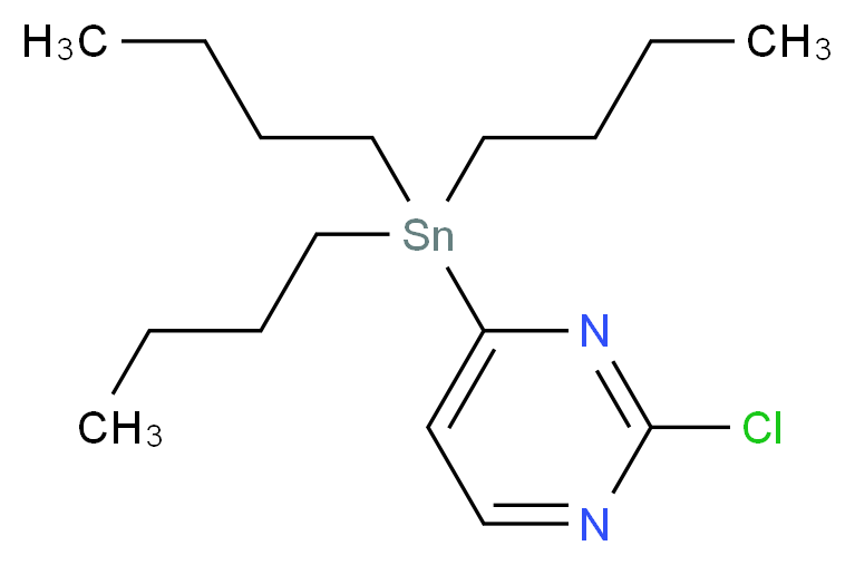 2-Chloro-4-(tributylstannyl)pyrimidine_Molecular_structure_CAS_446286-25-5)