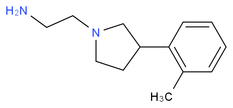 2-[3-(2-methylphenyl)pyrrolidin-1-yl]ethanamine_Molecular_structure_CAS_938458-85-6)