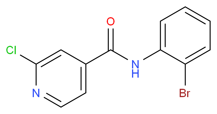 N-(2-Bromophenyl)-2-chloropyridine-4-carboxamide_Molecular_structure_CAS_1019323-14-8)