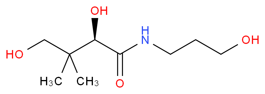(R)-2,4-Dihydroxy-N-(3-hydroxypropyl)-3,3-dimethylbutanamide_Molecular_structure_CAS_81-13-0)