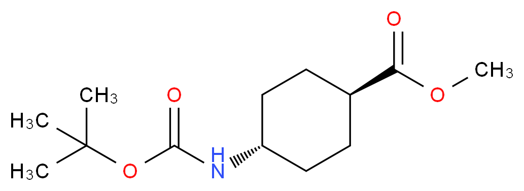 4-tert-Butoxycarbonylamino-cyclohexanecarboxylic acid methyl ester_Molecular_structure_CAS_146307-51-9)