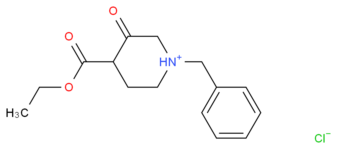 1-Benzyl-4-ethoxycarbonyl-3-piperidone hydrochloride_Molecular_structure_CAS_52763-21-0)