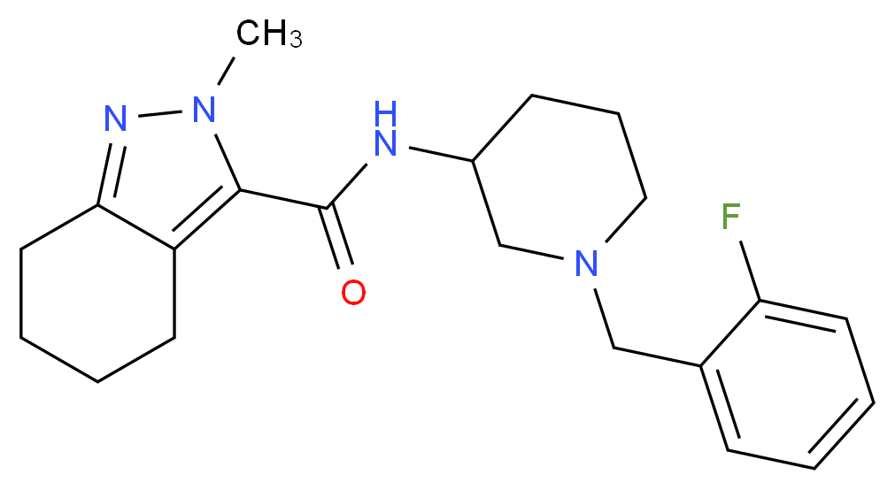 N-[1-(2-fluorobenzyl)-3-piperidinyl]-2-methyl-4,5,6,7-tetrahydro-2H-indazole-3-carboxamide_Molecular_structure_CAS_)