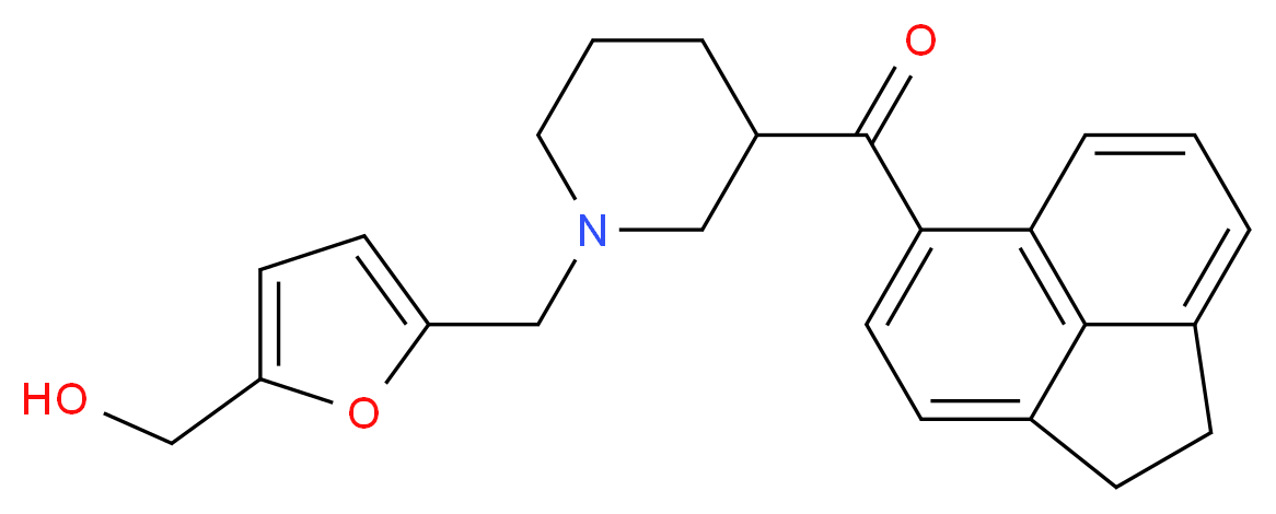 1,2-dihydro-5-acenaphthylenyl(1-{[5-(hydroxymethyl)-2-furyl]methyl}-3-piperidinyl)methanone_Molecular_structure_CAS_)