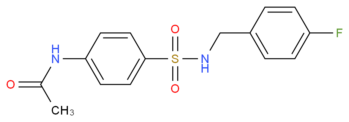 4'-(4-Fluorobenzylsulfamoyl)acetanilide_Molecular_structure_CAS_)