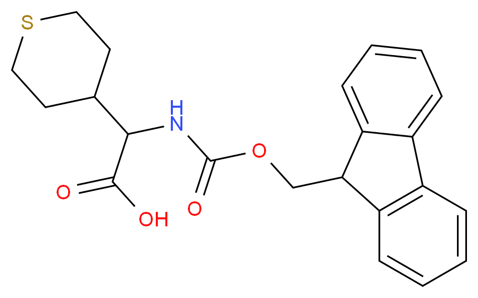 [(9H-FLUOREN-9-YLMETHOXYCARBONYLAMINO)]-(TETRAHYDRO-THIOPYRAN-4-YL)-ACETIC ACID_Molecular_structure_CAS_443991-25-1)