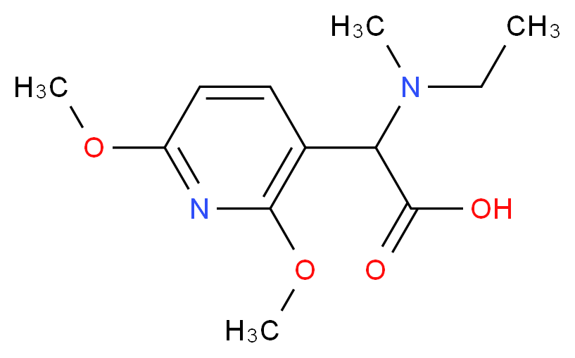 (2,6-dimethoxypyridin-3-yl)[ethyl(methyl)amino]acetic acid_Molecular_structure_CAS_)