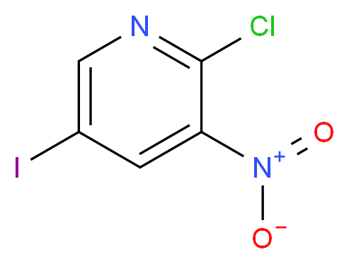 2-Chloro-5-iodo-3-nitropyridine_Molecular_structure_CAS_426463-05-0)