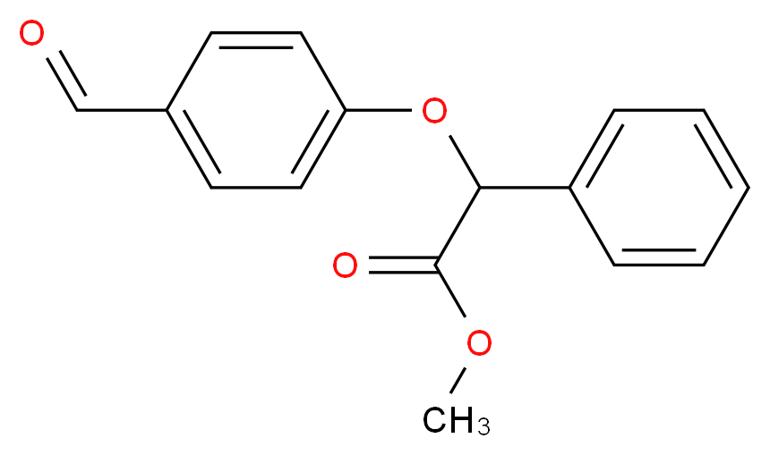 Methyl 2-(4-formylphenoxy)-2-phenylacetate_Molecular_structure_CAS_)