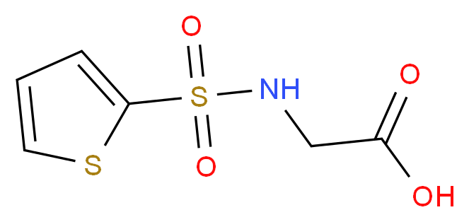 [(thien-2-ylsulfonyl)amino]acetic acid_Molecular_structure_CAS_82068-09-5)