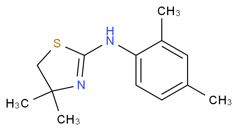 (4,4-Dimethyl-4,5-dihydro-thiazol-2-yl)-(2,4-dimethyl-phenyl)-amine_Molecular_structure_CAS_)