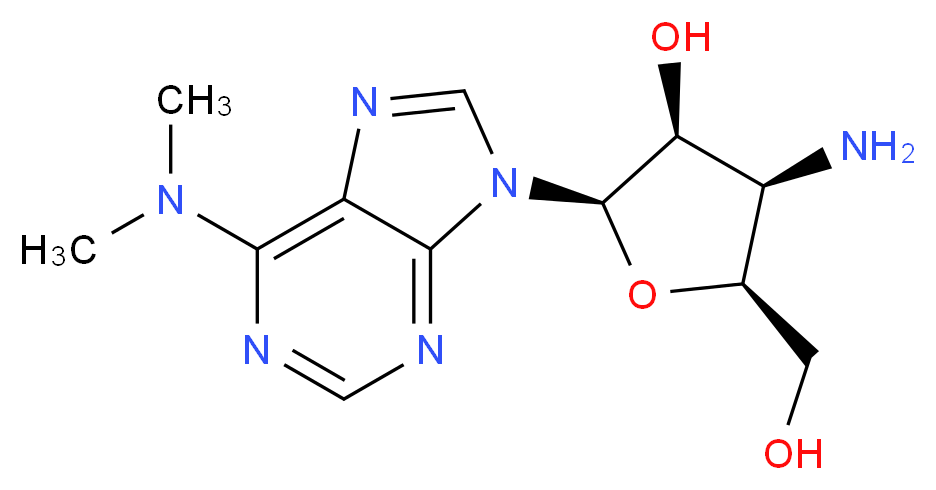 Puromycin aminonucleoside_Molecular_structure_CAS_58-60-6)