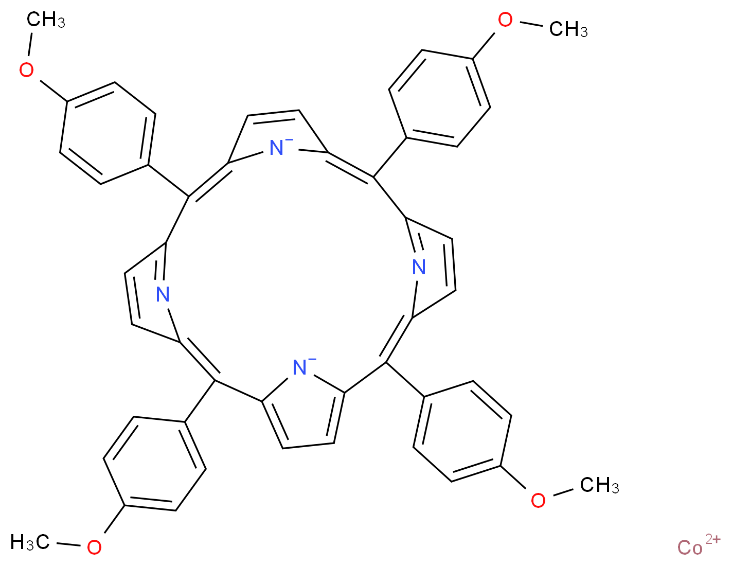 Cobalt(II) meso-tetrakis(4-methoxyphenyl)porphine_Molecular_structure_CAS_28903-71-1)