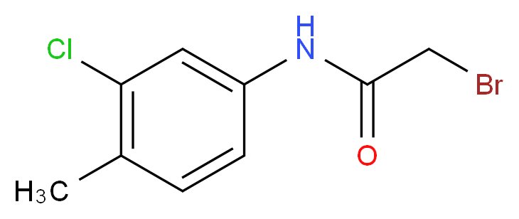 2-Bromo-N-(3-chloro-4-methylphenyl)acetamide_Molecular_structure_CAS_)