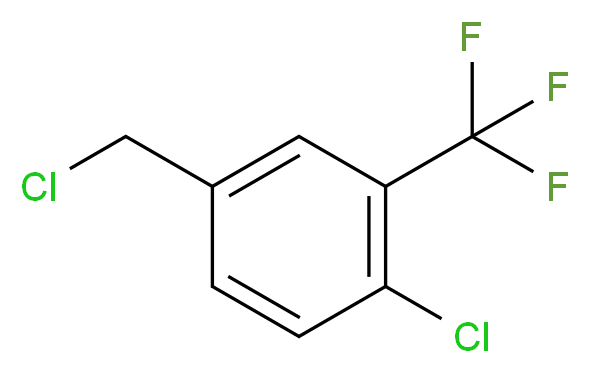 4-Chloro-3-(trifluoromethyl)benzyl chloride_Molecular_structure_CAS_23131-73-9)