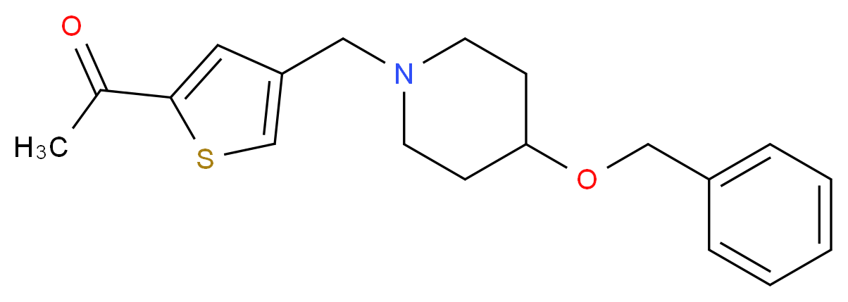 1-(4-{[4-(benzyloxy)piperidin-1-yl]methyl}-2-thienyl)ethanone_Molecular_structure_CAS_)
