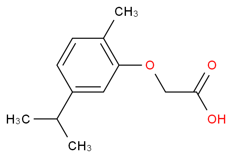 (5-Isopropyl-2-methyl-phenoxy)-acetic acid_Molecular_structure_CAS_)