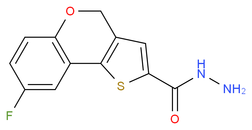 8-Fluoro-4H-[1]-benzopyrano[4,3-b]thiophene-2-carboxylic acid hydrazide_Molecular_structure_CAS_351003-41-3)