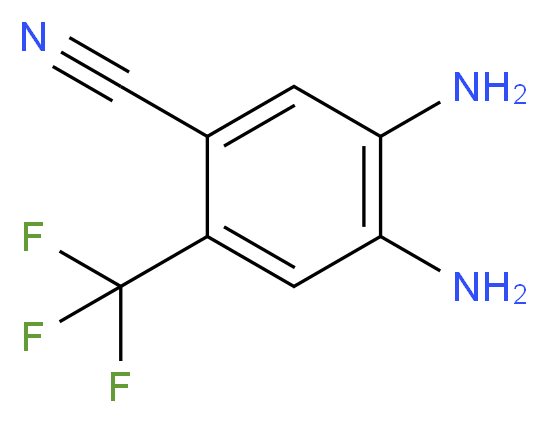 4,5-Diamino-2-(trifluoromethyl)benzonitrile_Molecular_structure_CAS_882978-62-3)