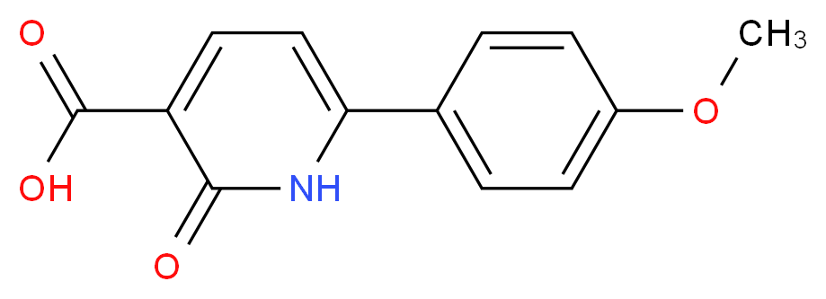 6-(4-Methoxy-phenyl)-2-oxo-1,2-dihydro-pyridine-3-carboxylic acid_Molecular_structure_CAS_)