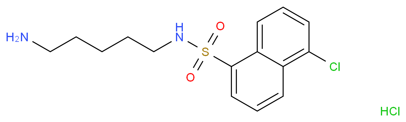 N-(5-Aminopentyl)-5-chloro-1-naphthalenesulfonamide Hydrochloride_Molecular_structure_CAS_61714-24-7)